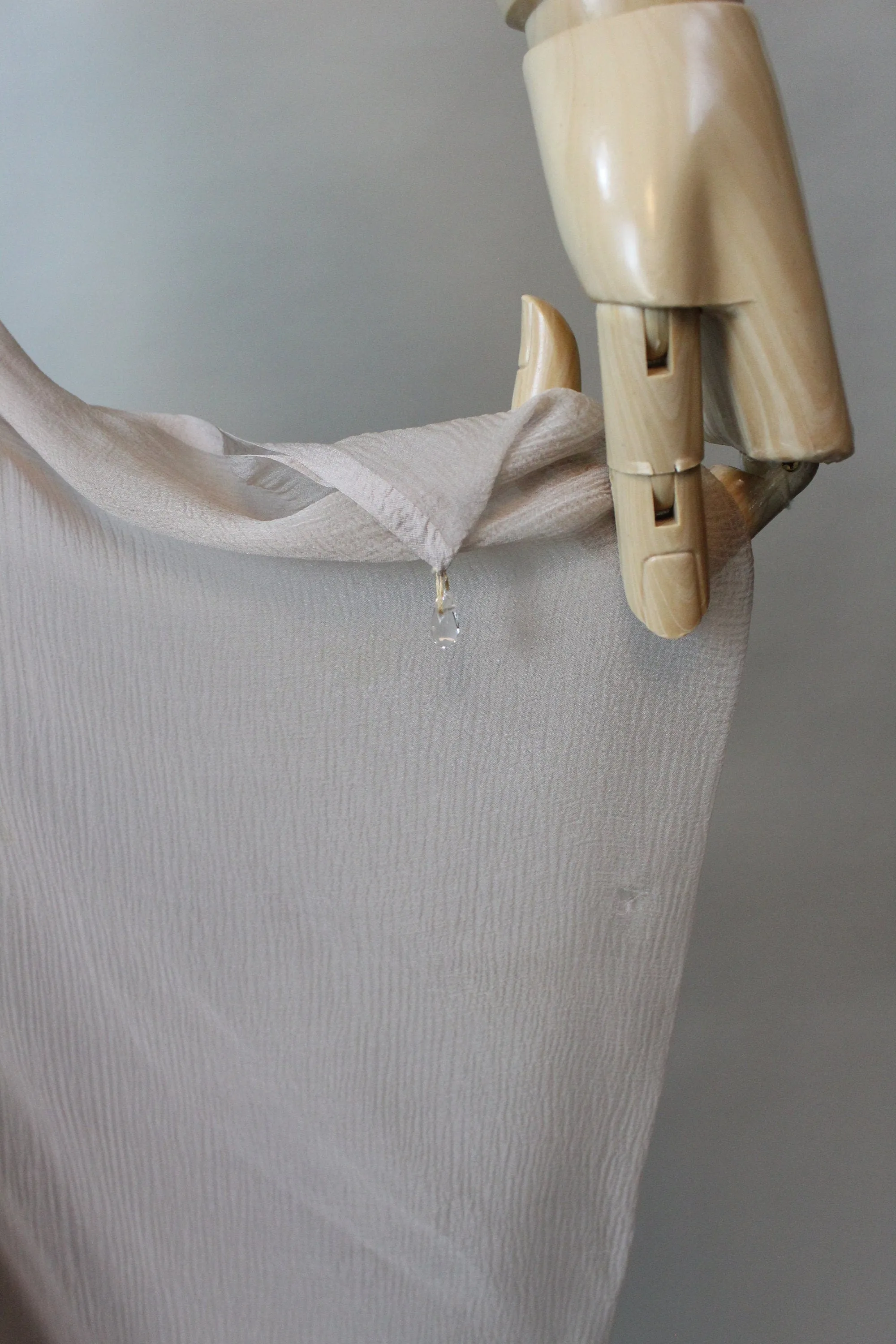 1940s HOWARD GREER chiffon draped gown dress xs | new fall