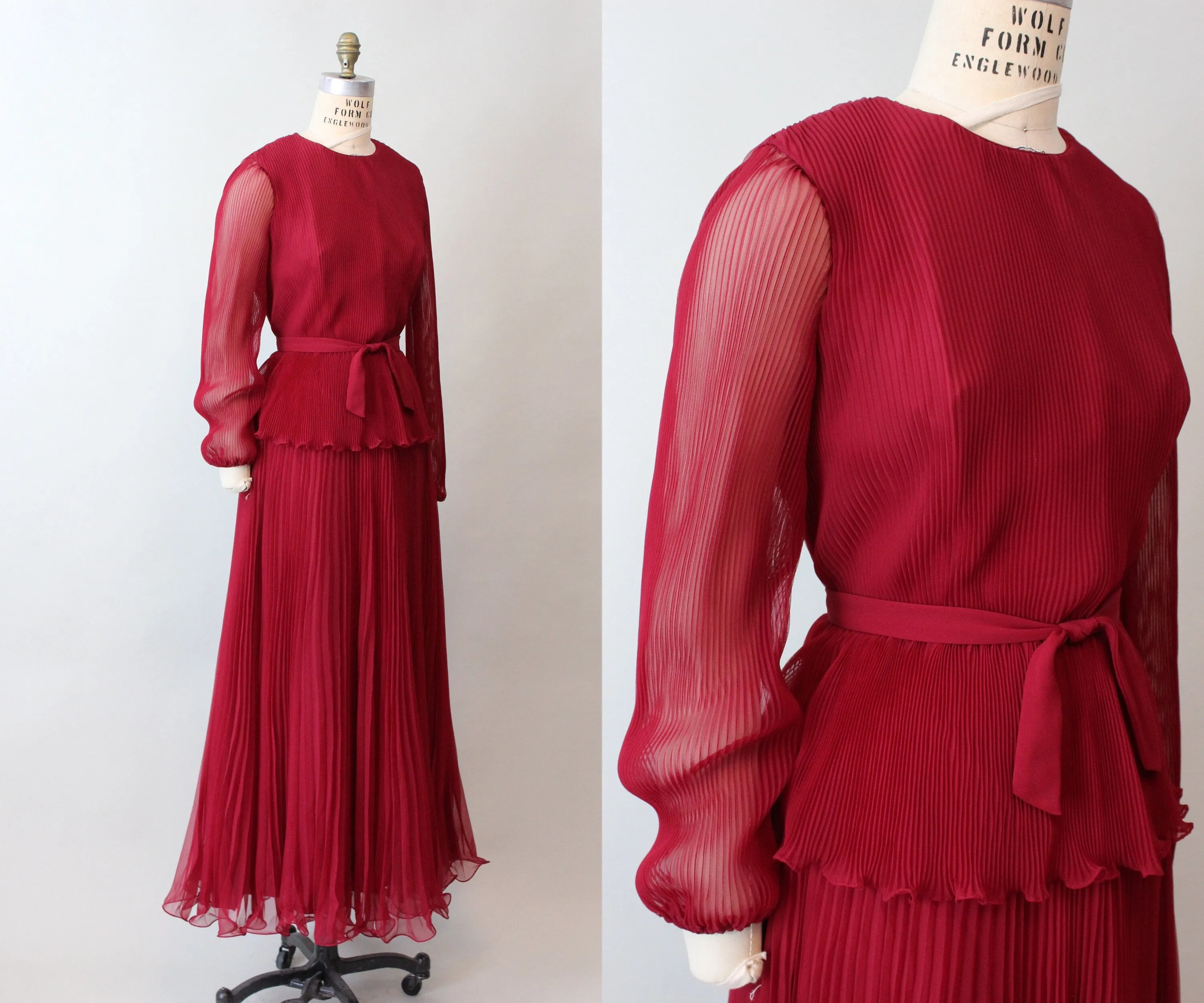 1960s MISS ELLIETTE ACCORDIAN pleat dress medium | new fall