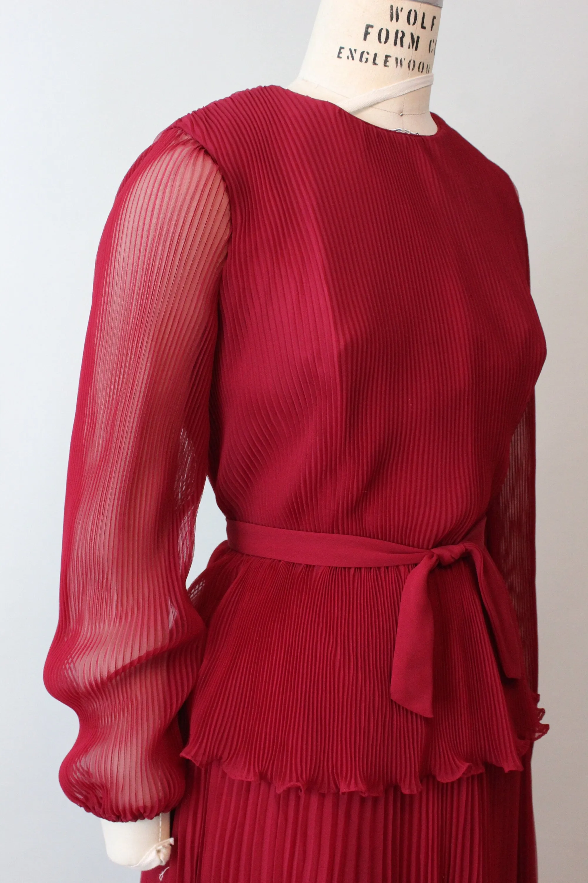 1960s MISS ELLIETTE ACCORDIAN pleat dress medium | new fall