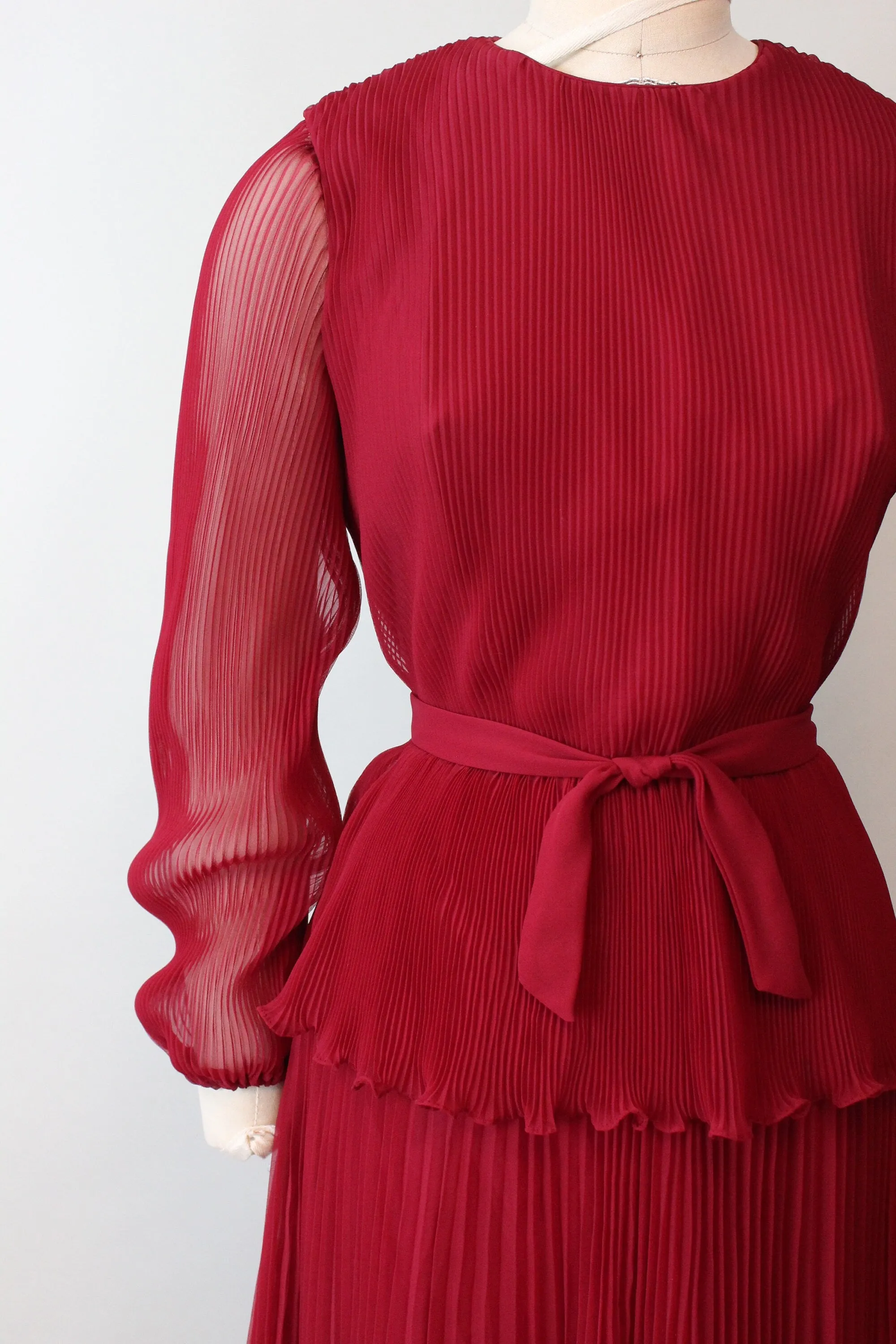 1960s MISS ELLIETTE ACCORDIAN pleat dress medium | new fall