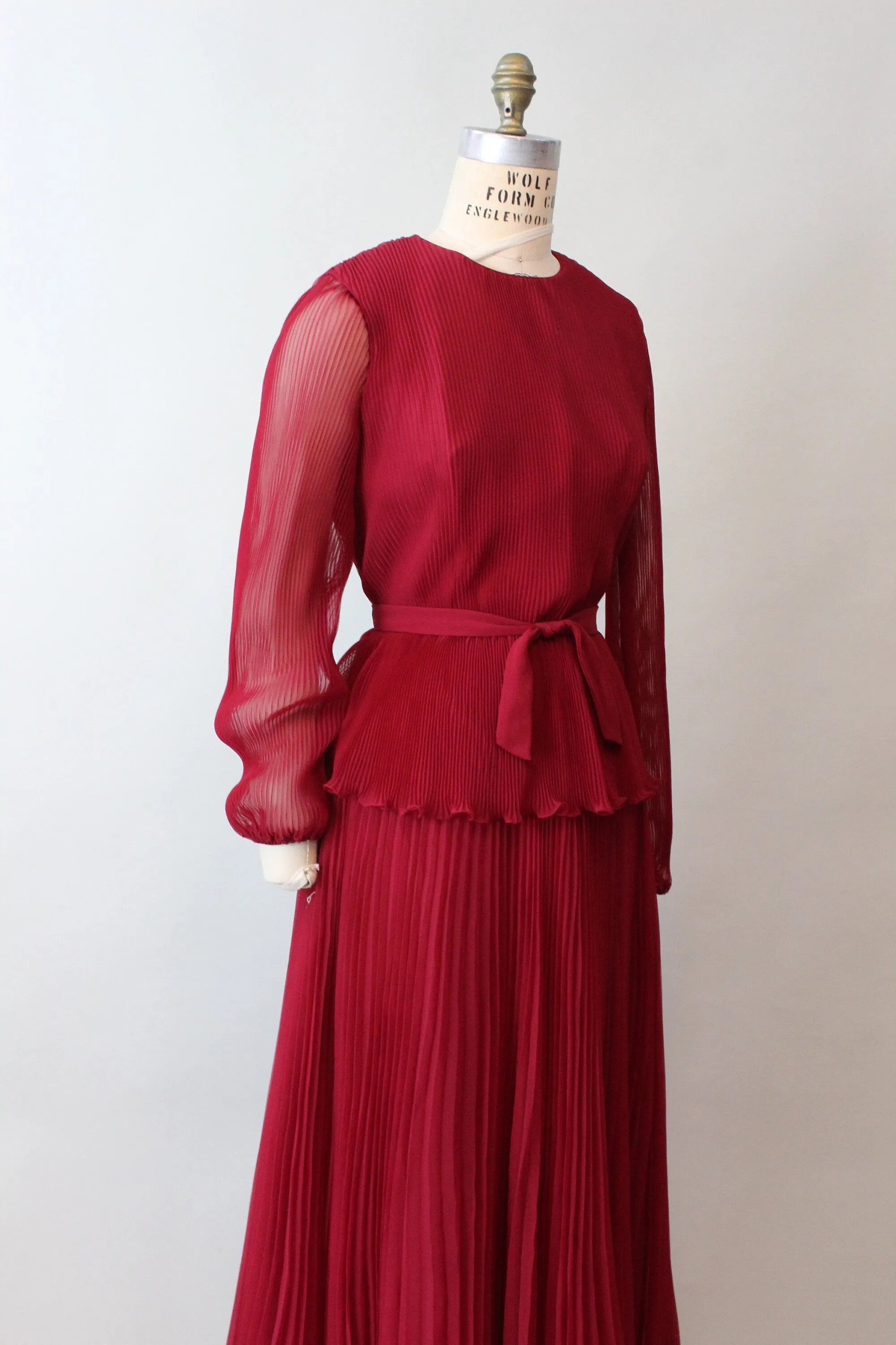 1960s MISS ELLIETTE ACCORDIAN pleat dress medium | new fall