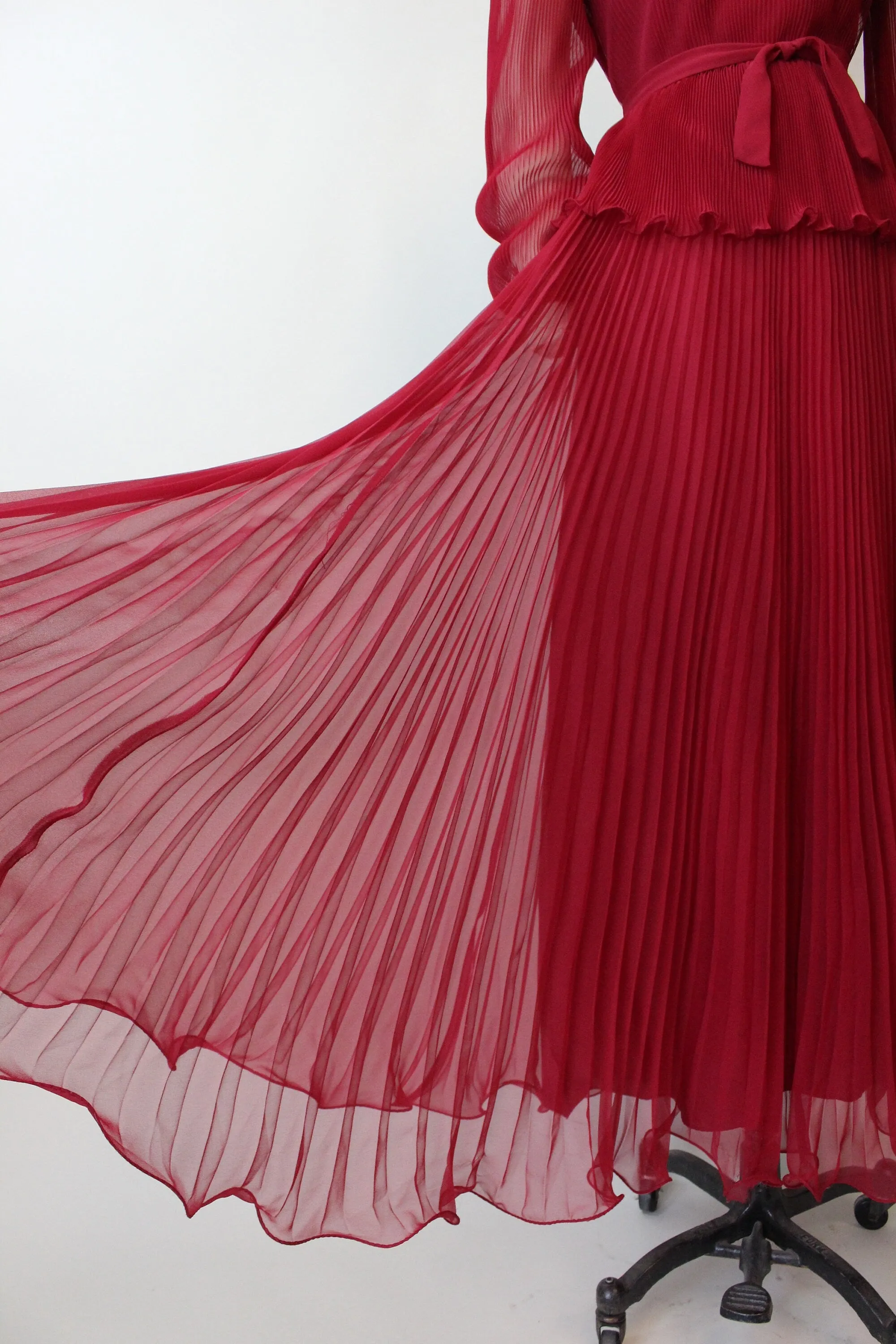 1960s MISS ELLIETTE ACCORDIAN pleat dress medium | new fall