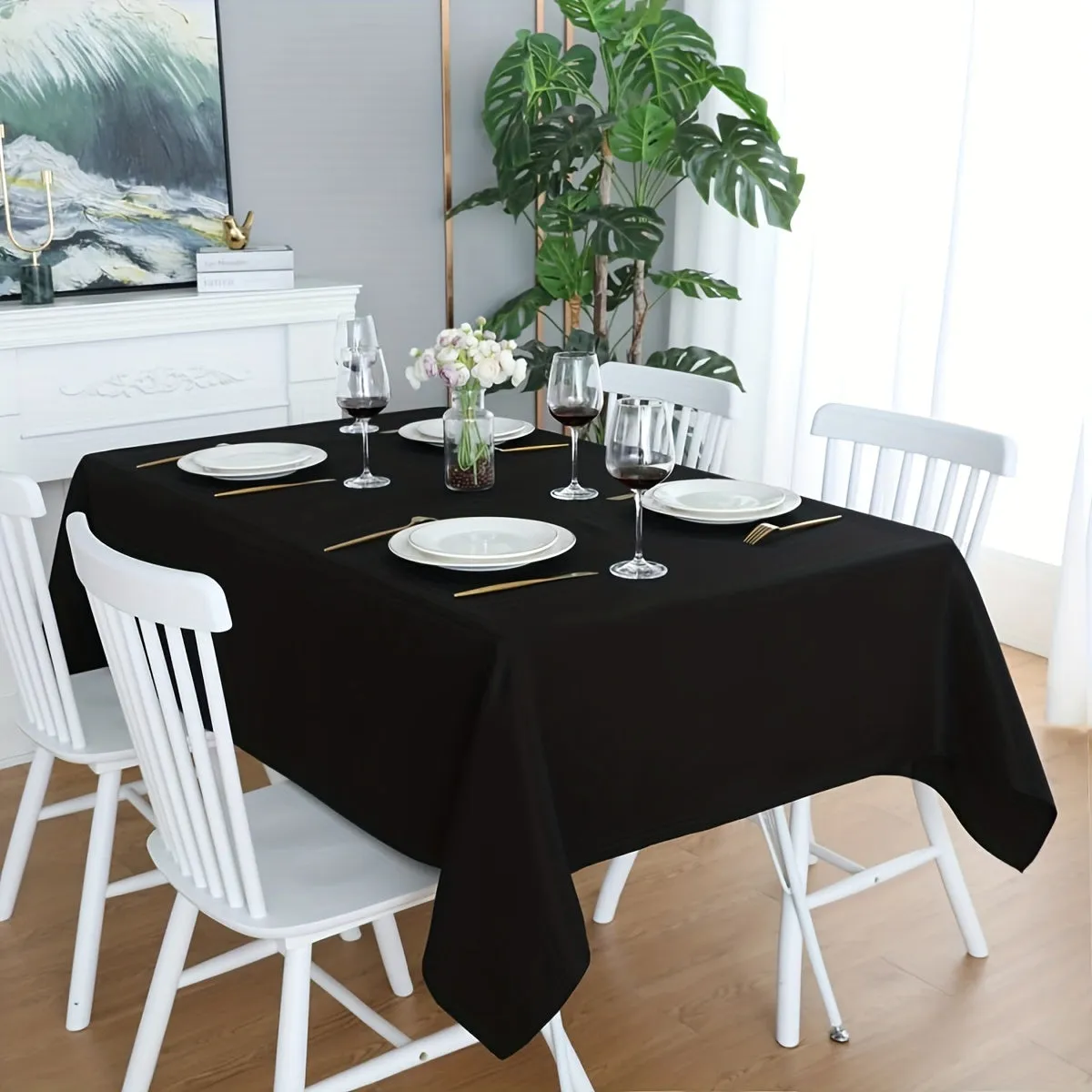 1PC Luxurious Champagne Satin Tablecloth - Rectangular Sequined Silk Cover with Smooth Fabric for Elegant Wedding Banquet Party Events Decorations - Perfect Room Decor for Special Occasions