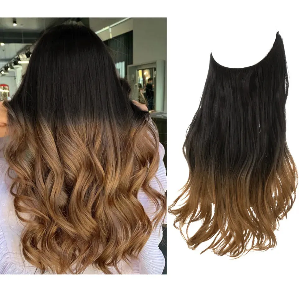 22 inch women hair extensions, chemical fiber matte high-temperature silk curly hair with many styles to choose from supporting customization