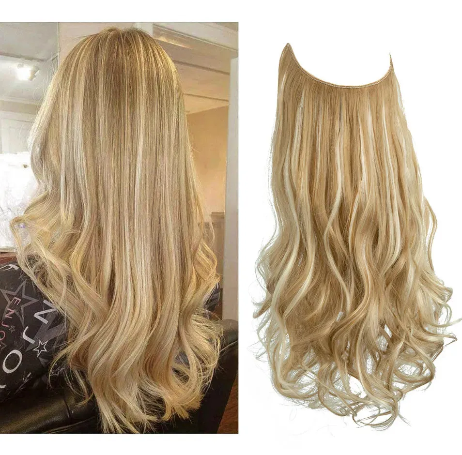 22 inch women hair extensions, chemical fiber matte high-temperature silk curly hair with many styles to choose from supporting customization