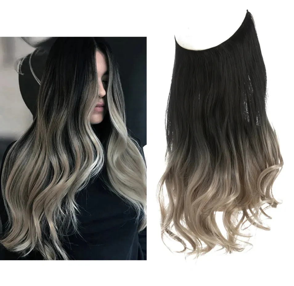 22 inch women hair extensions, chemical fiber matte high-temperature silk curly hair with many styles to choose from supporting customization