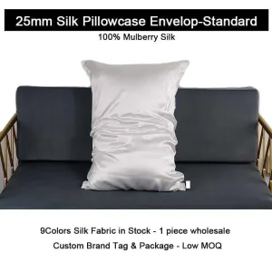 25 Momme Silk Pillowcase - Envelope - Standard size - custom and wholesale
