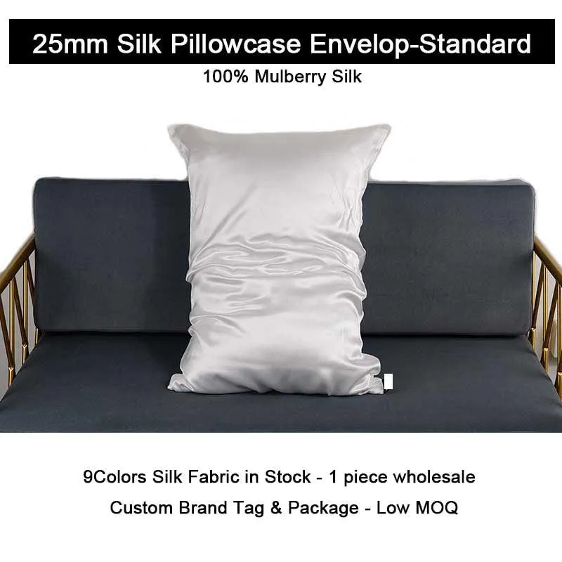 25 Momme Silk Pillowcase - Envelope - Standard size - custom and wholesale