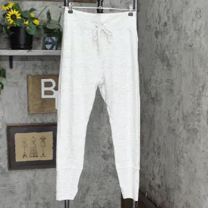A New Day Women's Drawstring High-Waist Lounge Leggings Cream Ivory M