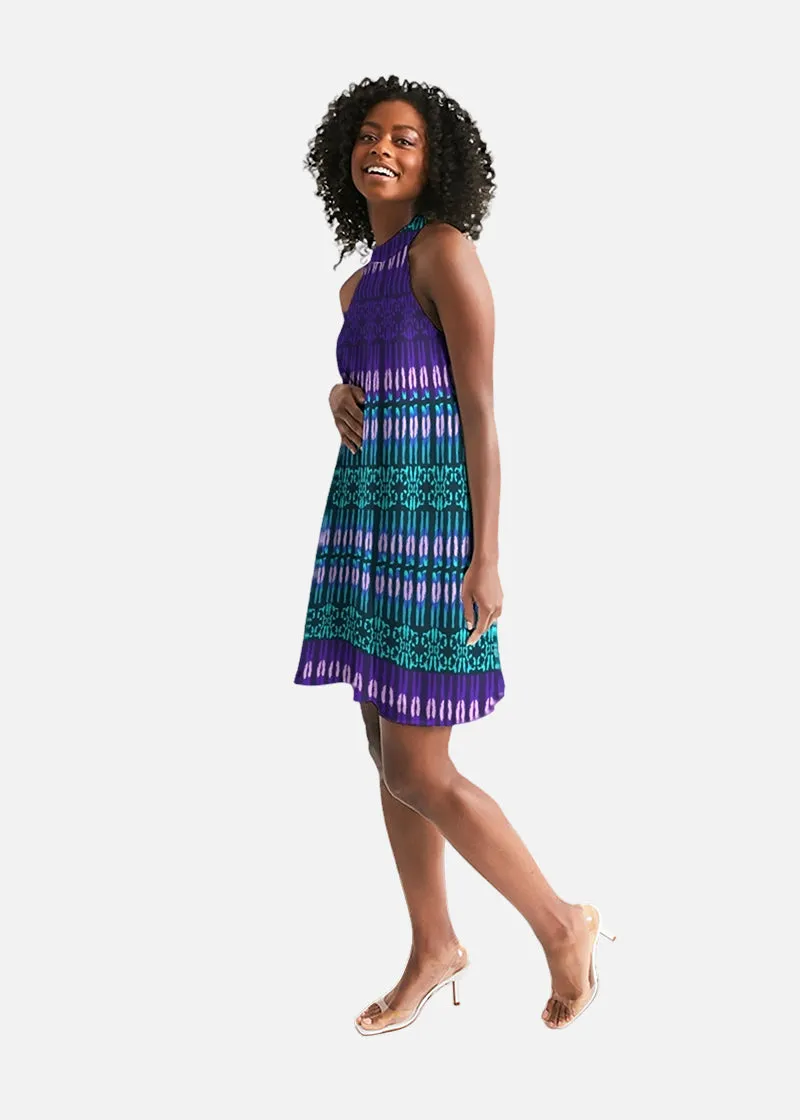 Adinke African Print Halter Dress