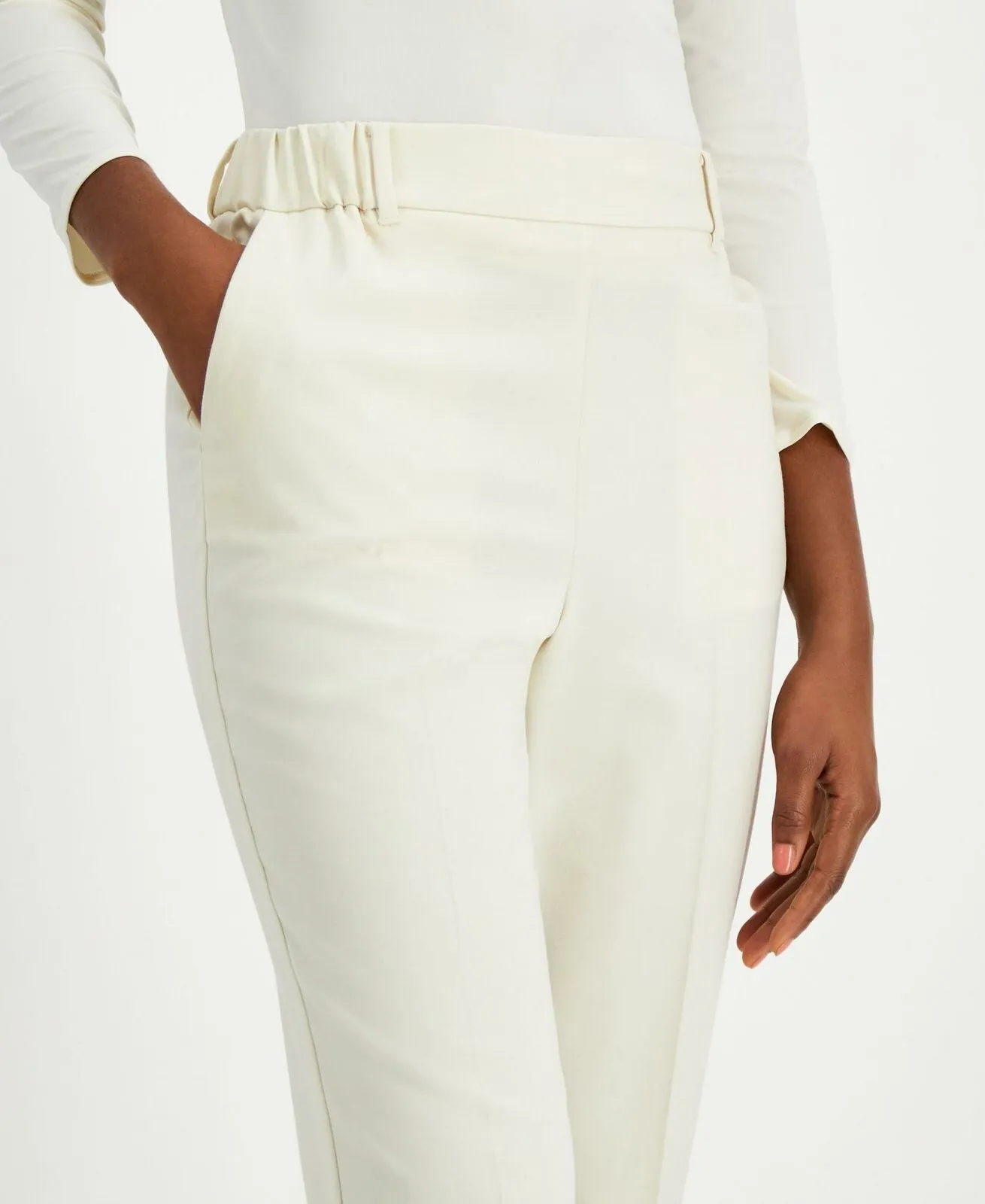 Alfani Women's High Rise Pull-On Slim Leg Ankle Pants