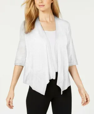Alfani Women's Petite Linen Open Front Cardigan. 74640P