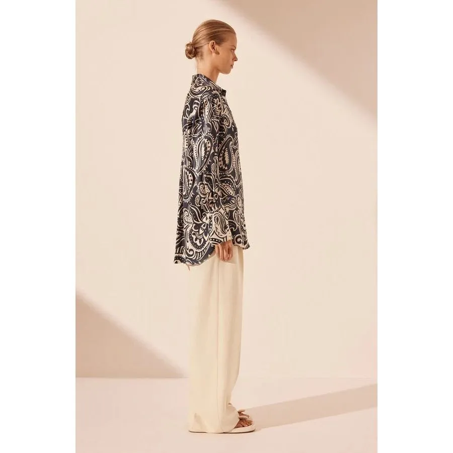 ANTHEA SILK RELAXED SHIRT