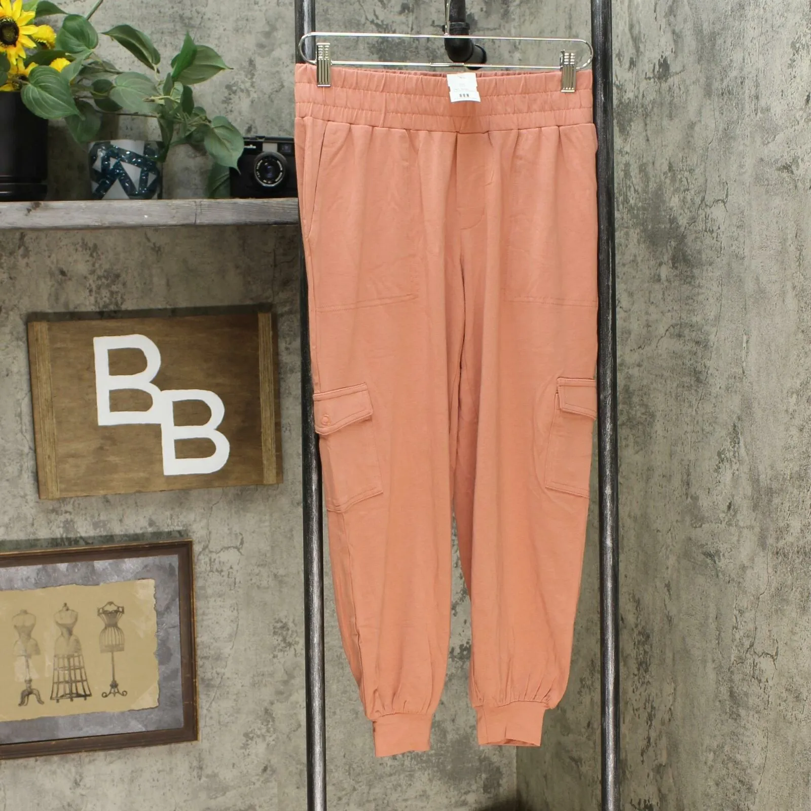 AnyBody Women's Petite Cozy Knit Cargo Jogger Pants