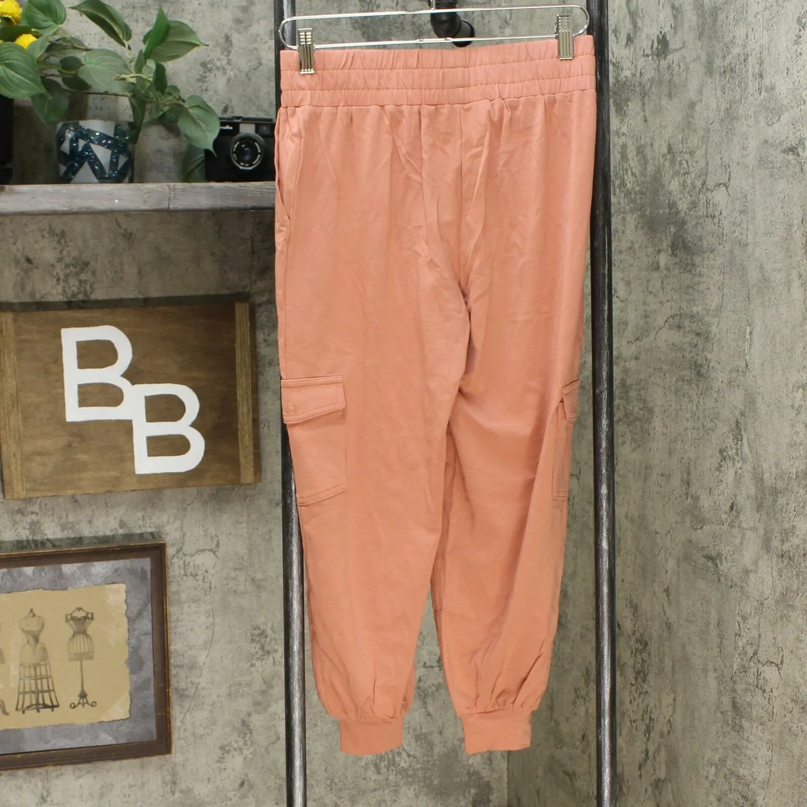 AnyBody Women's Petite Cozy Knit Cargo Jogger Pants
