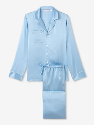 Bailey 2 Silk Satin Sky WOMEN'S PYJAMAS