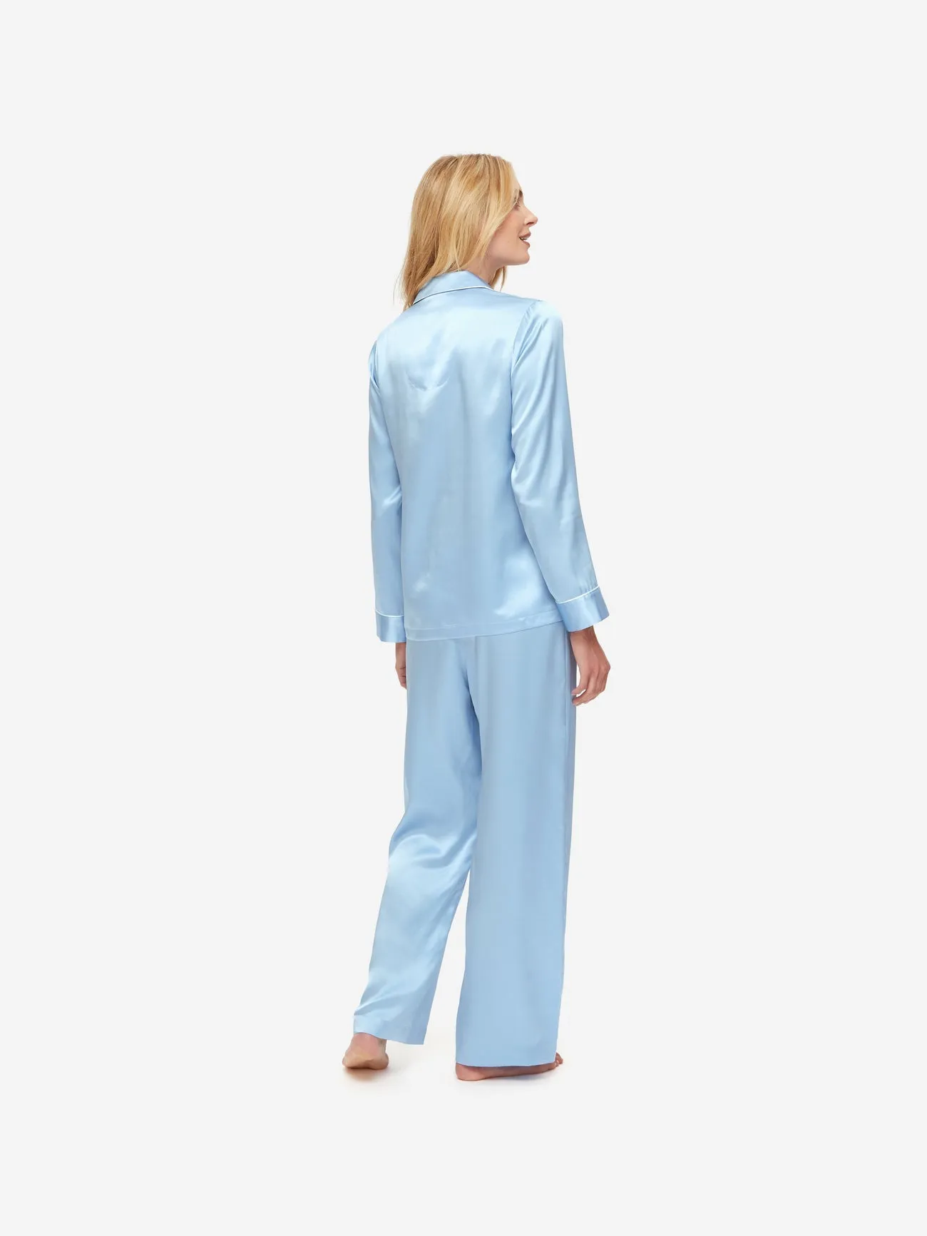 Bailey 2 Silk Satin Sky WOMEN'S PYJAMAS