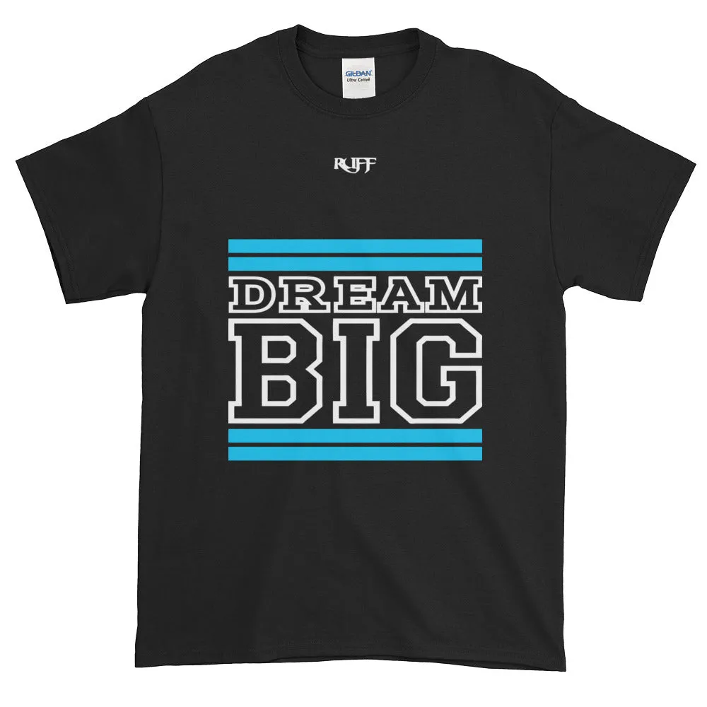 Black Carolina Blue and White Short-Sleeve T-Shirt