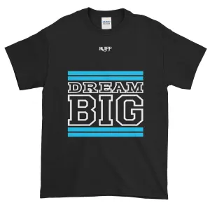 Black Carolina Blue and White Short-Sleeve T-Shirt
