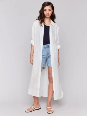 C3106-275C - Foil Linen Tunic Dress