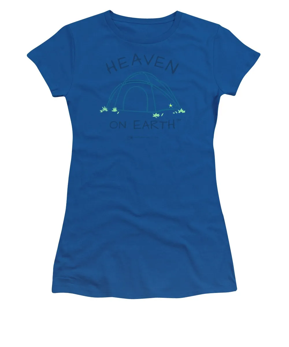 Camping/tent Heaven On Earth - Women's T-Shirt