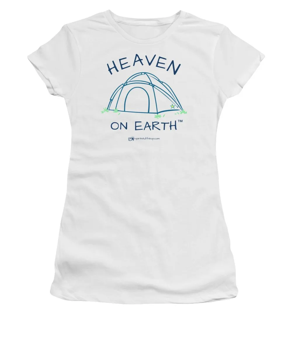 Camping/tent Heaven On Earth - Women's T-Shirt
