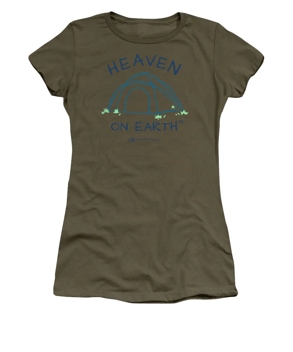 Camping/tent Heaven On Earth - Women's T-Shirt