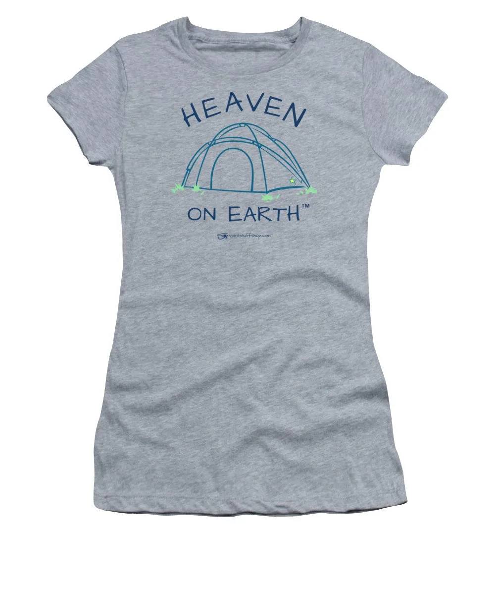 Camping/tent Heaven On Earth - Women's T-Shirt