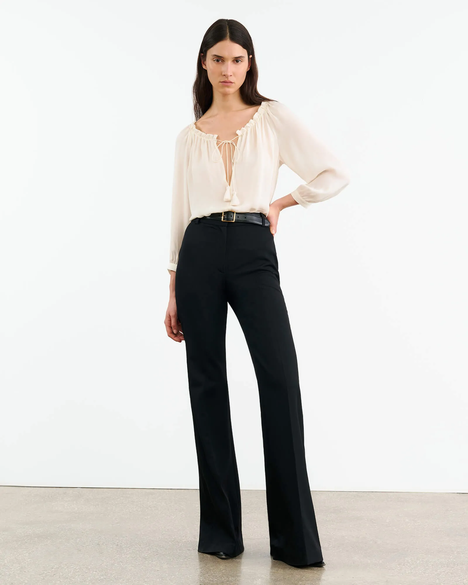 CARLEY S. SILK BLOUSE