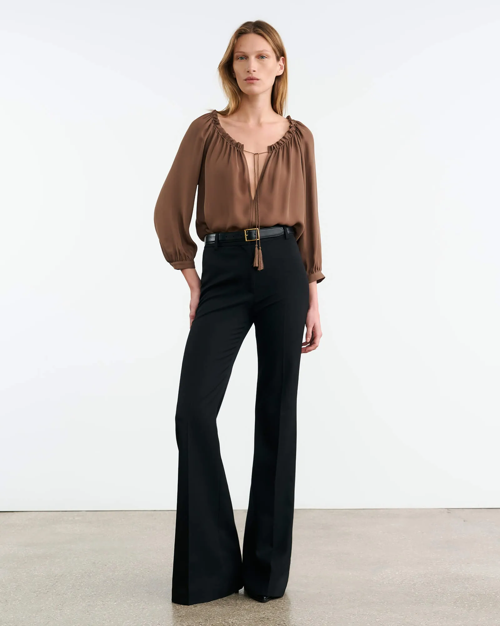 CARLEY S. SILK BLOUSE
