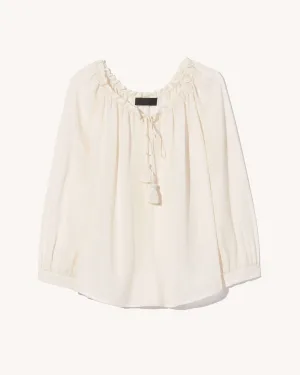 CARLEY S. SILK BLOUSE