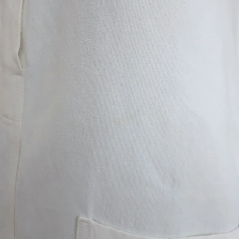 Celine Sleeveless Shift Dress Cream Stretch Linen Size 36