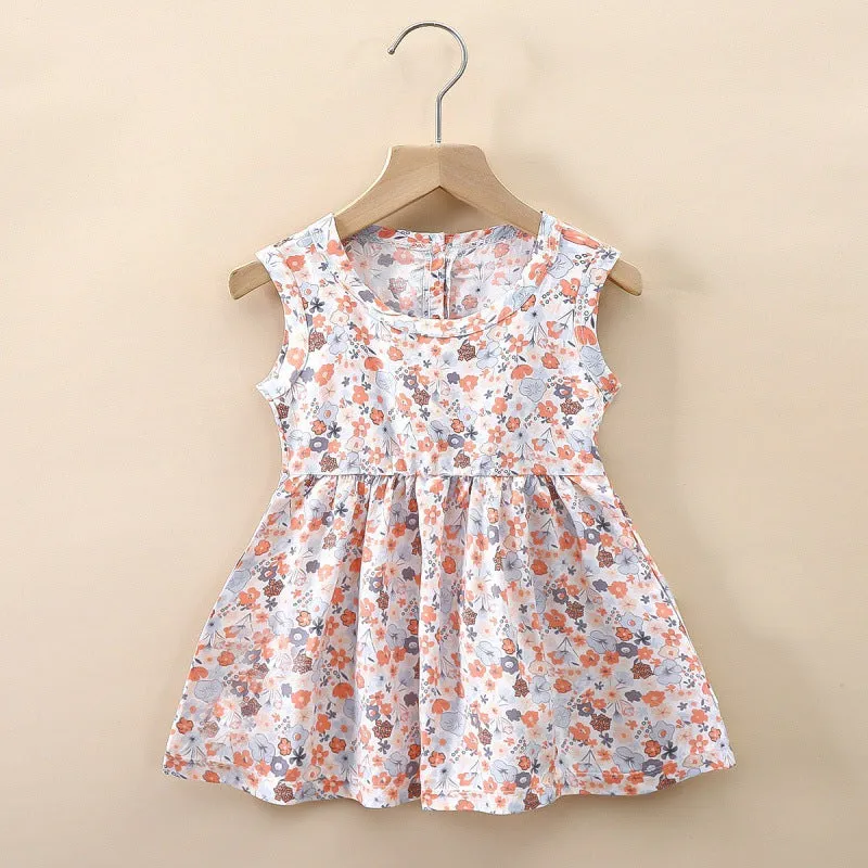 Children's Clothing Summer Children Shirt Girls' Cotton Silk Skirt Baby Girl Dress Princess Dress Wholesale Vest Skirt Baby Clothes