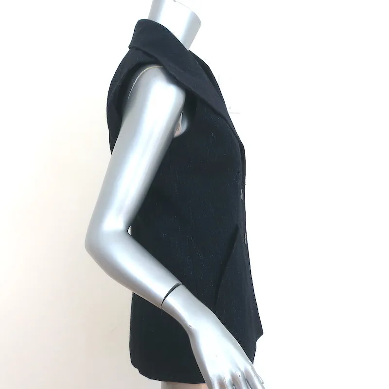 Christian Dior Bar Vest Navy Linen-Wool Size US 8