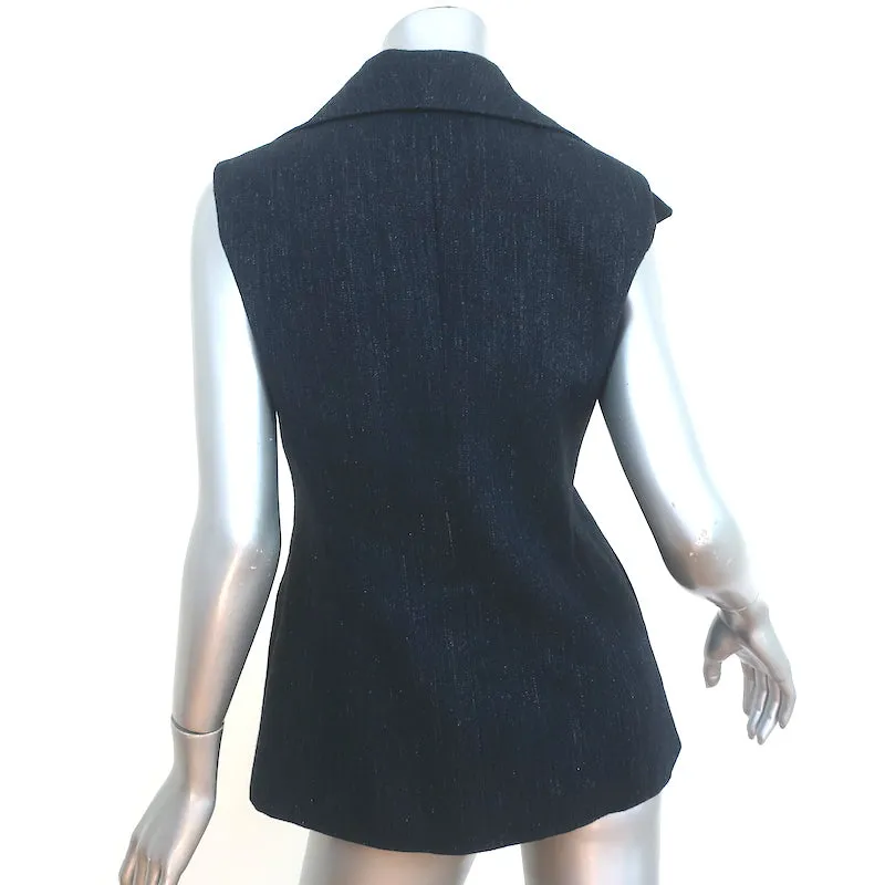 Christian Dior Bar Vest Navy Linen-Wool Size US 8