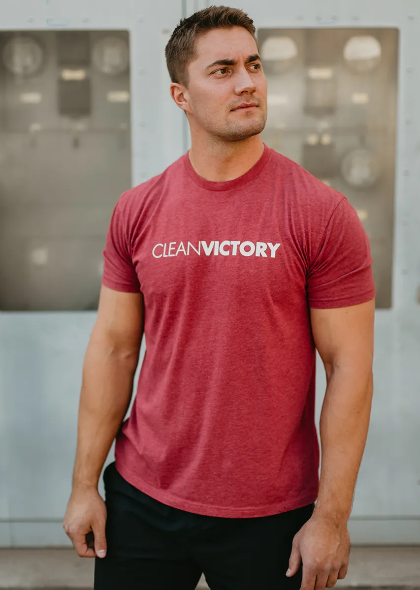 Clean Victory T-Shirt (Cardinal Red)