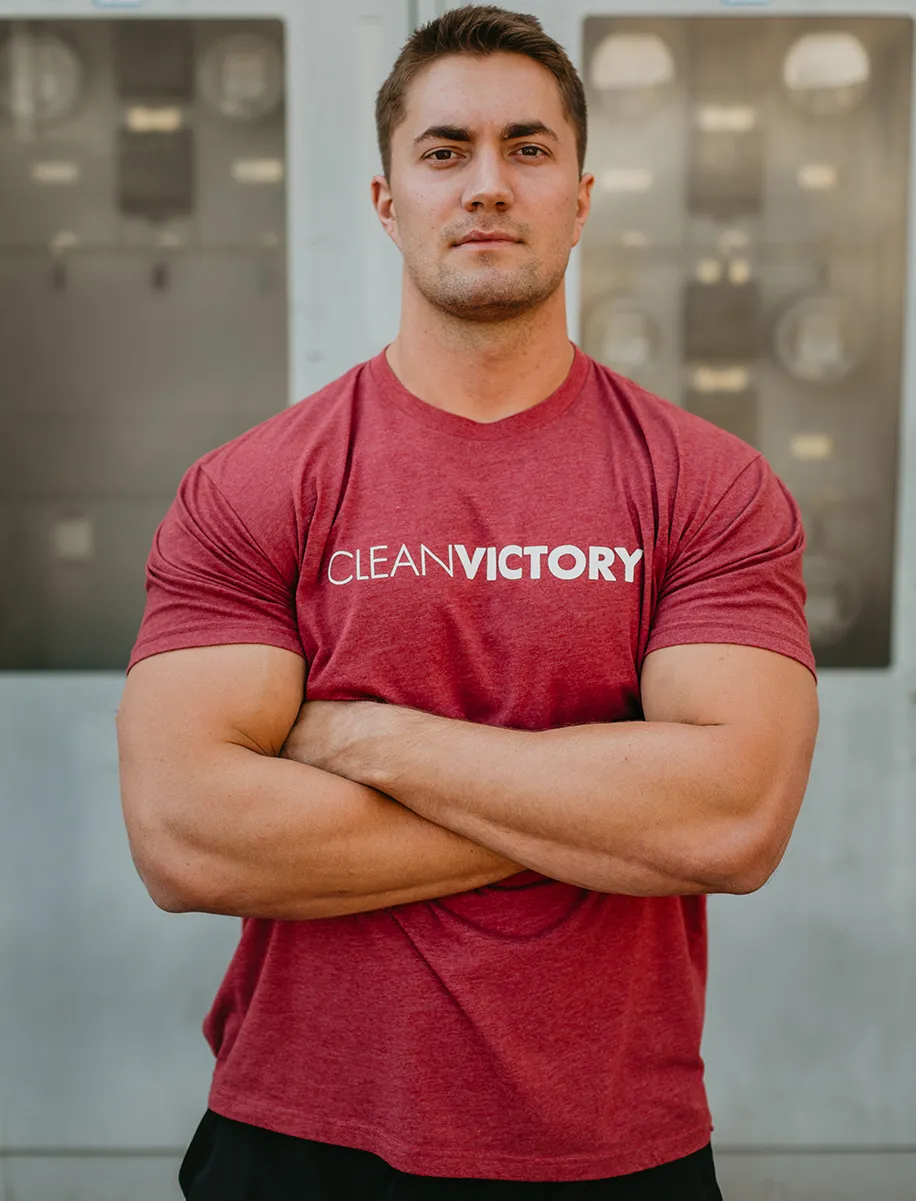 Clean Victory T-Shirt (Cardinal Red)