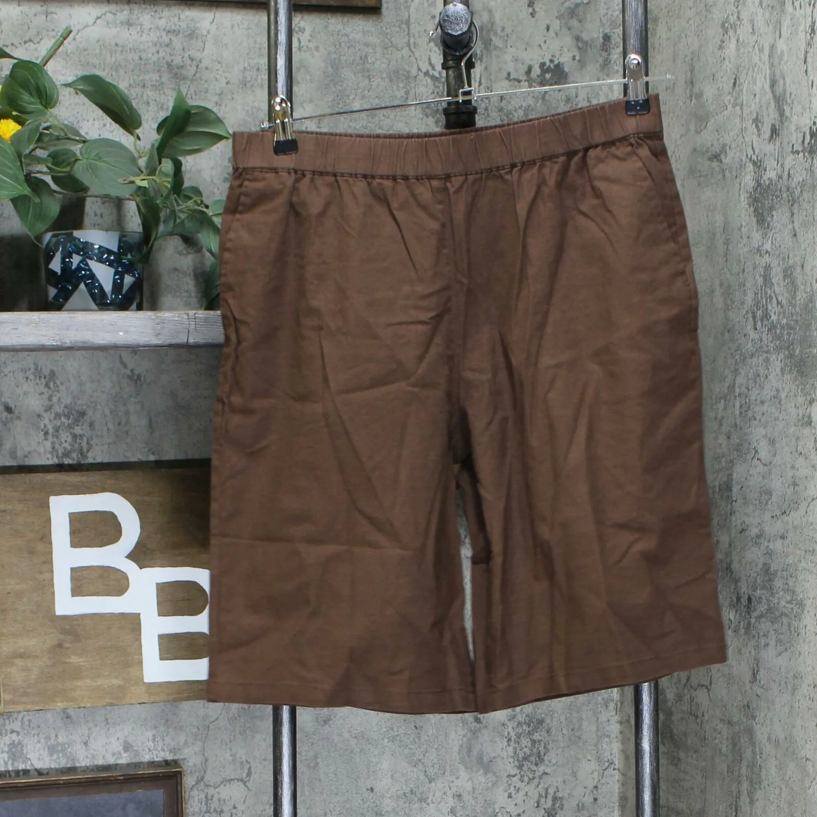 Denim & Co. Women's Linen Blend Pull-On Bermuda Shorts