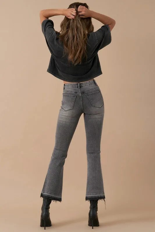 Denim Lab USA High Rise Crop Boot Denim Pants