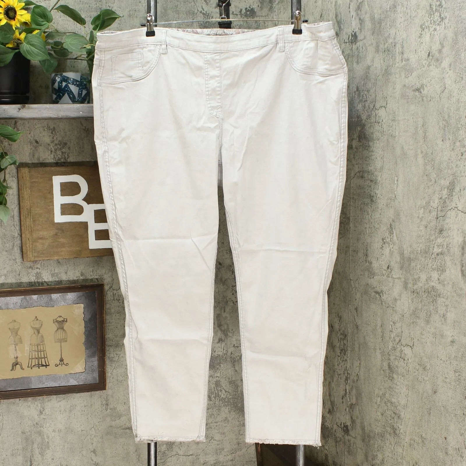 DG2 by Diane Gilman Women's Plus Size Reversible Pull On Skinny Jeans