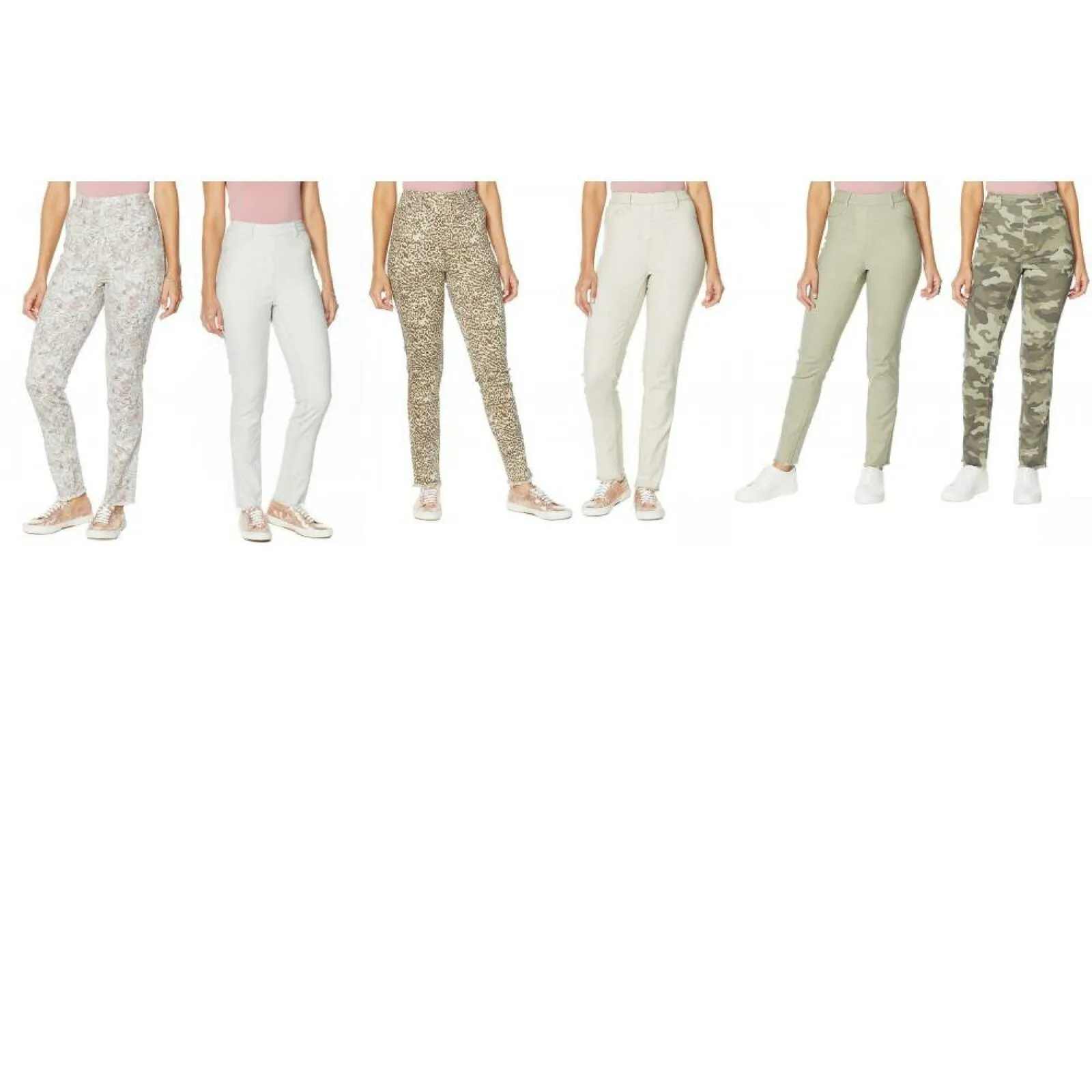 DG2 by Diane Gilman Women's Plus Size Reversible Pull On Skinny Jeans