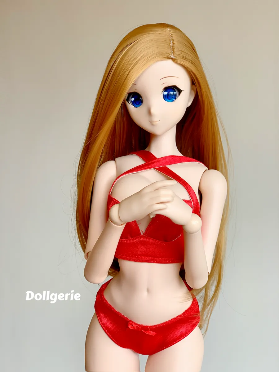 Dollgerie Red Bra Set