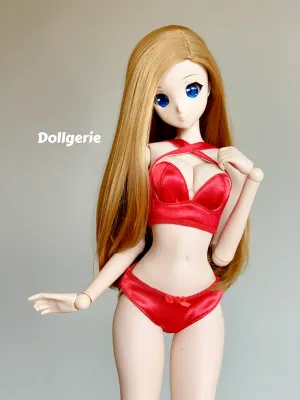 Dollgerie Red Bra Set