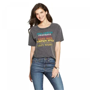 Fifth Sun Women's Short Sleeve Fall Favorites Graphic T-Shirt