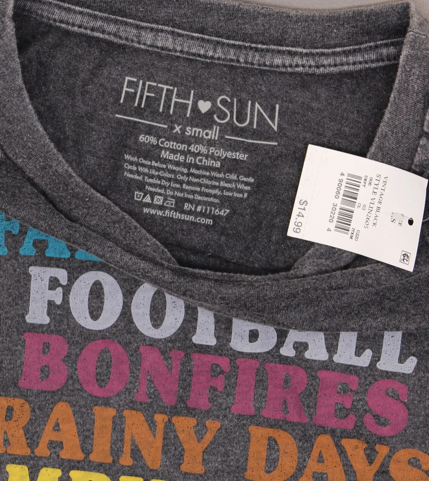 Fifth Sun Women's Short Sleeve Fall Favorites Graphic T-Shirt