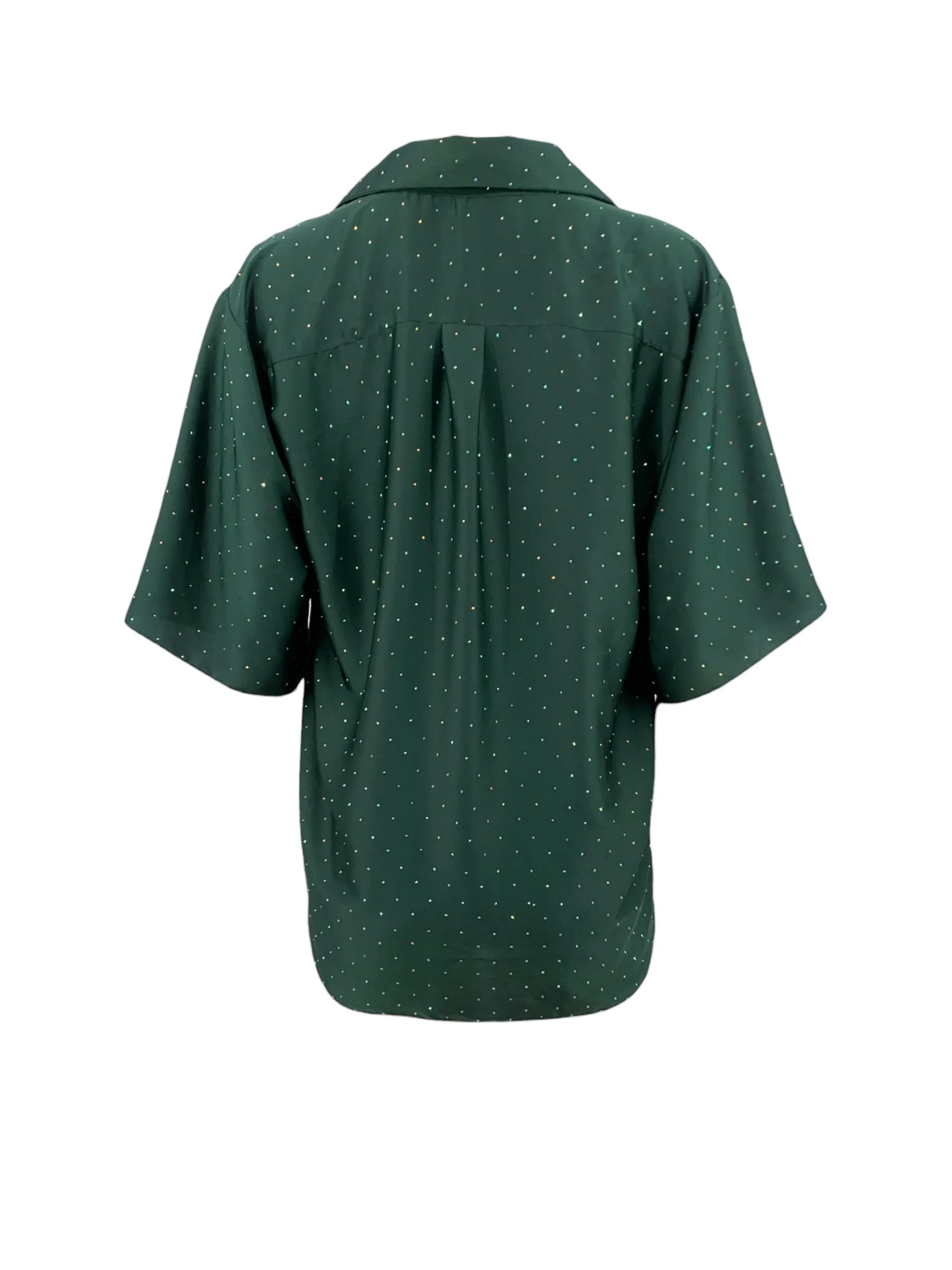 Forrest Satin Shirt with Crystals - Limited Edition