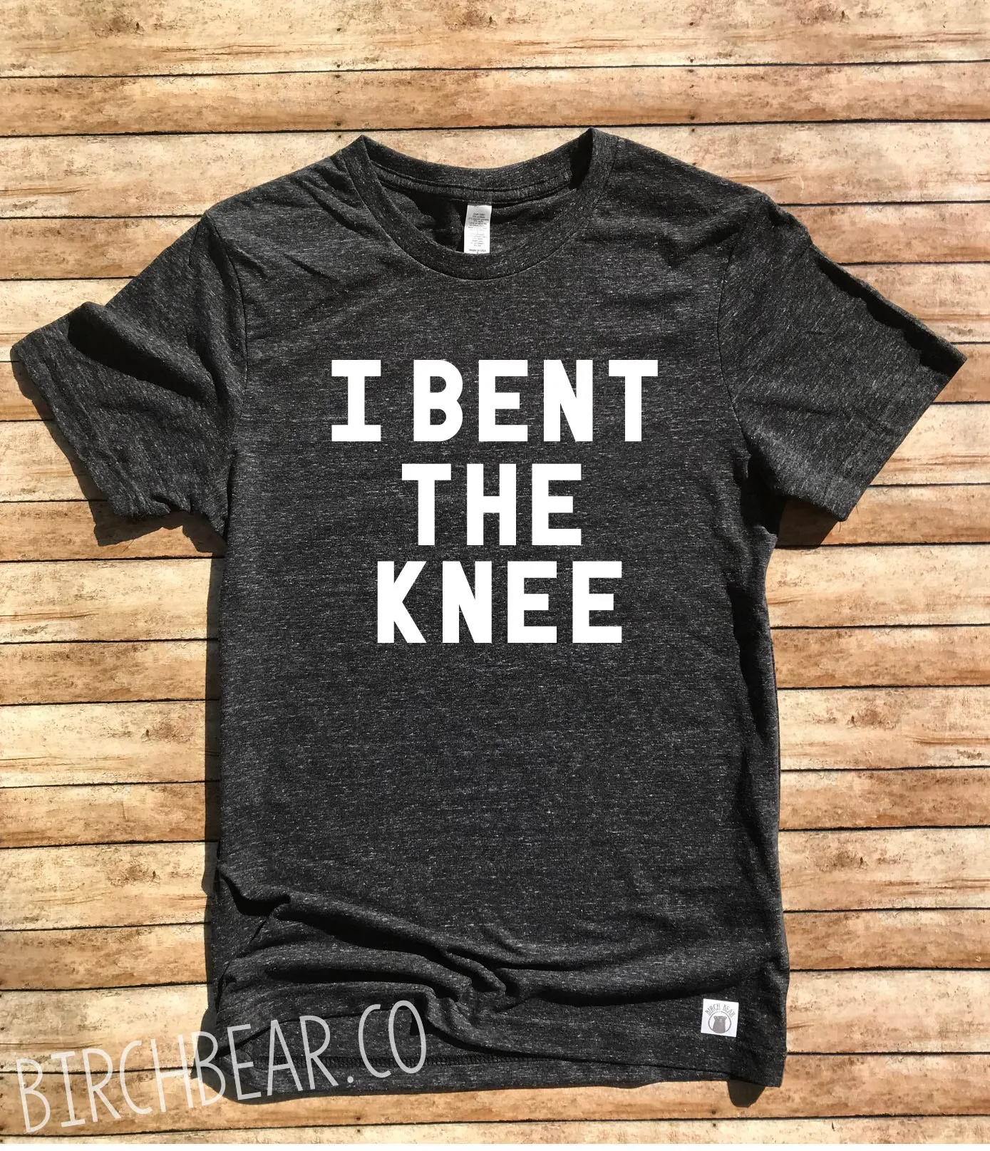 Funny Engagment Shirt - I Bent The Knee Shirt - Unisex Tri-Blend T-Shirt