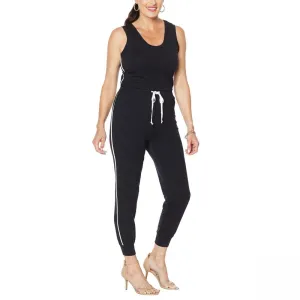 G by Giuliana Women's Sleeveless French Terry Jumpsuit