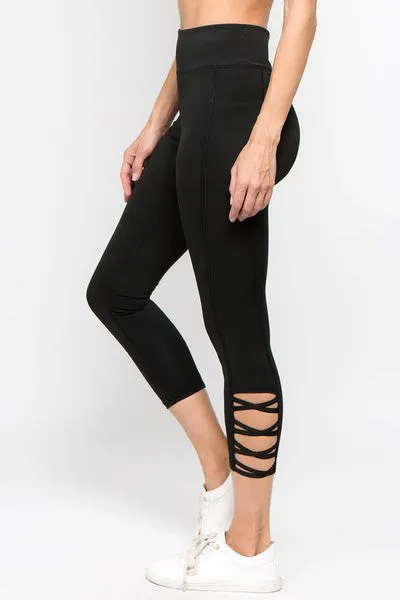 High Waist Ankle Length - Black