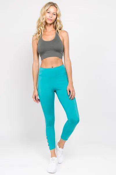 High Waist Ankle Length - Viridian